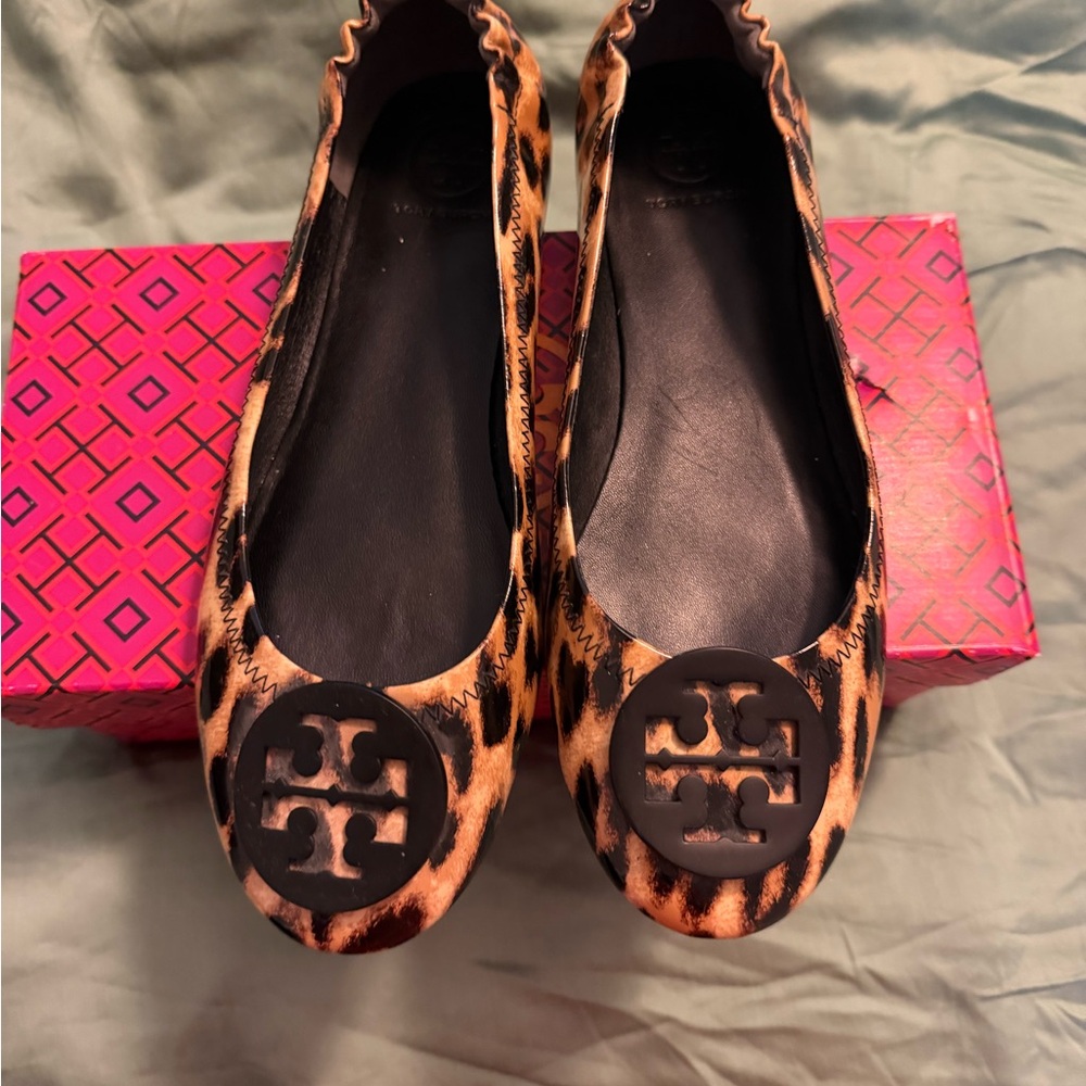 Tory Burch Leopard Print Flats